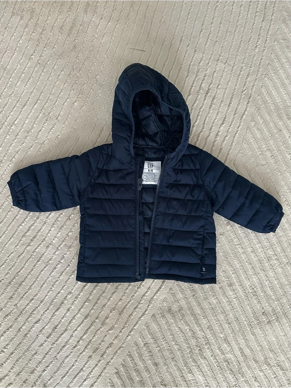 Gap Baby Navy Hooded Puffer Jacket